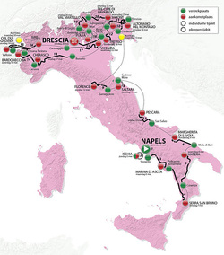 2013 Giro route